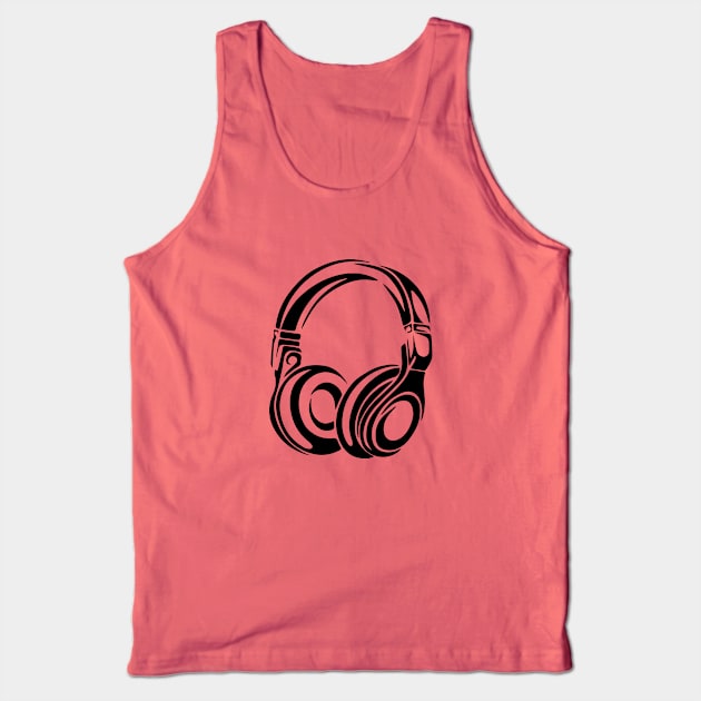 Headphones Tank Top by amalya